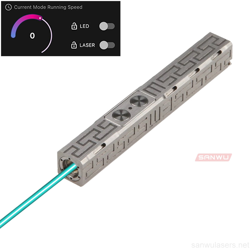 Sanwu Lasers Mini Pocket Pro 488nm Cyan Laser Pointer 200mW & APP Bluetooth Function