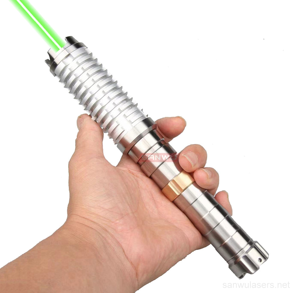 Sanwu Lasers Striker Saber 525nm Green Laser Pointer 1.2W, 1.6W, 2W & Double Magnetic Switches