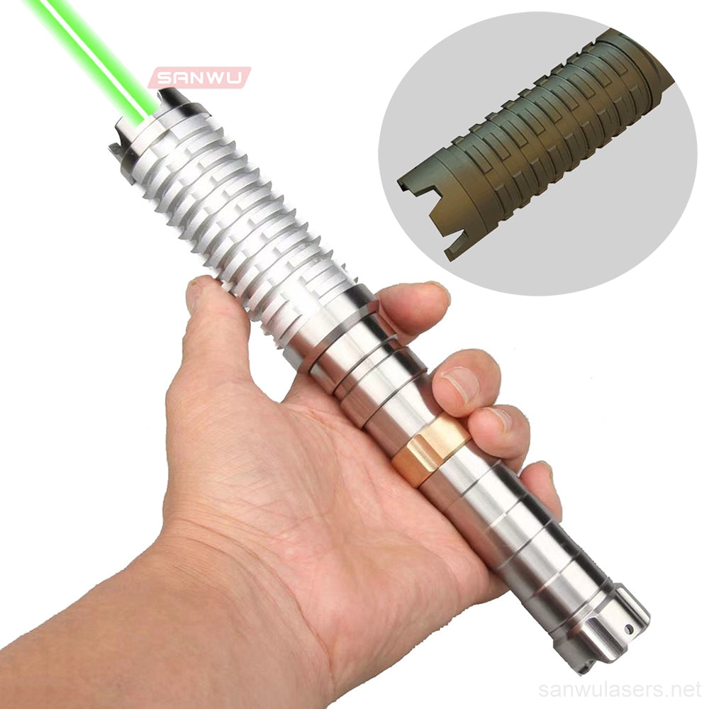 Sanwu Lasers Striker Saber 525nm Green Laser Pointer 1.2W, 1.6W, 2W & Double Magnetic Switches
