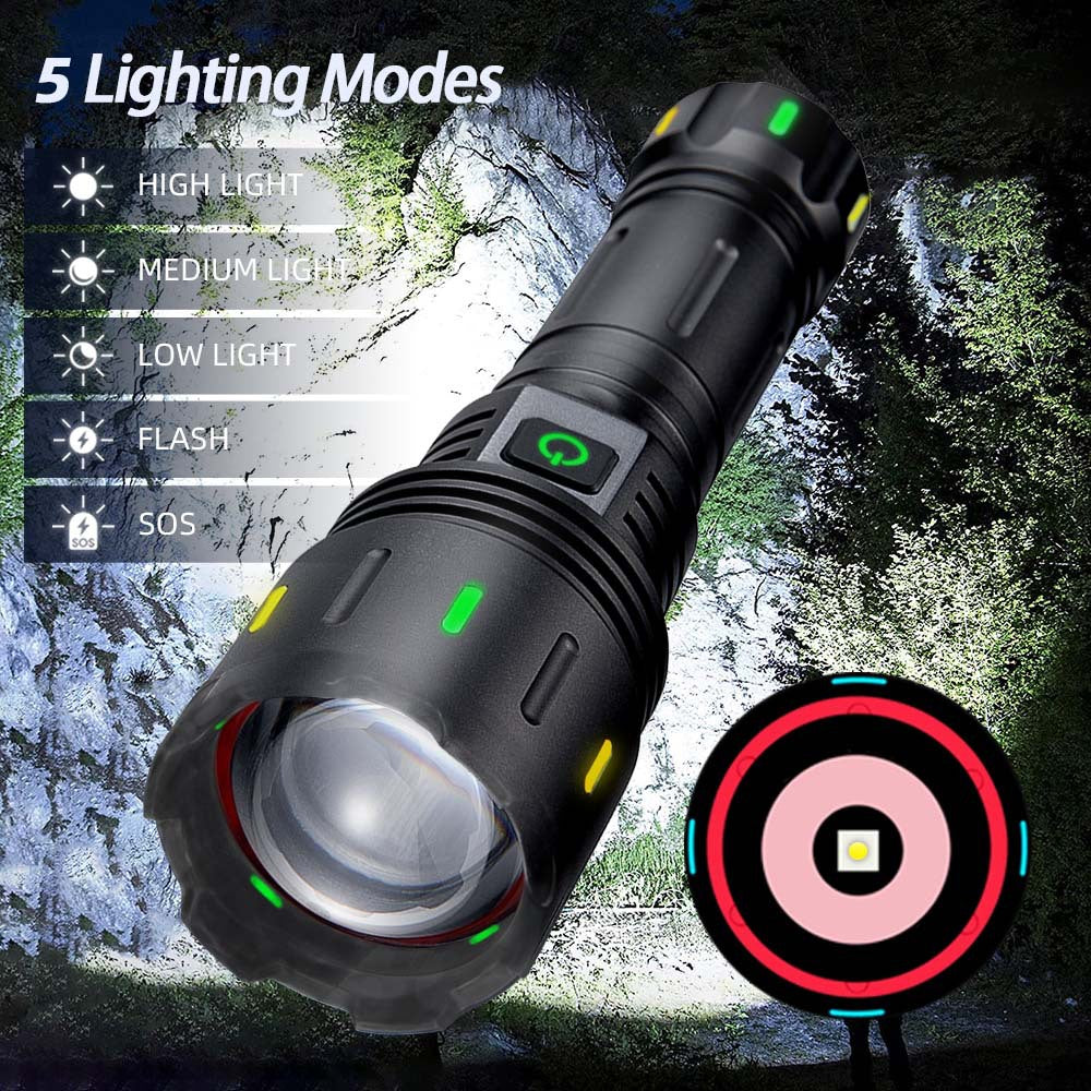 ''Shadowlasers "JF023 Zoom White Laser Flashlight 30W Range 1,000 Meters