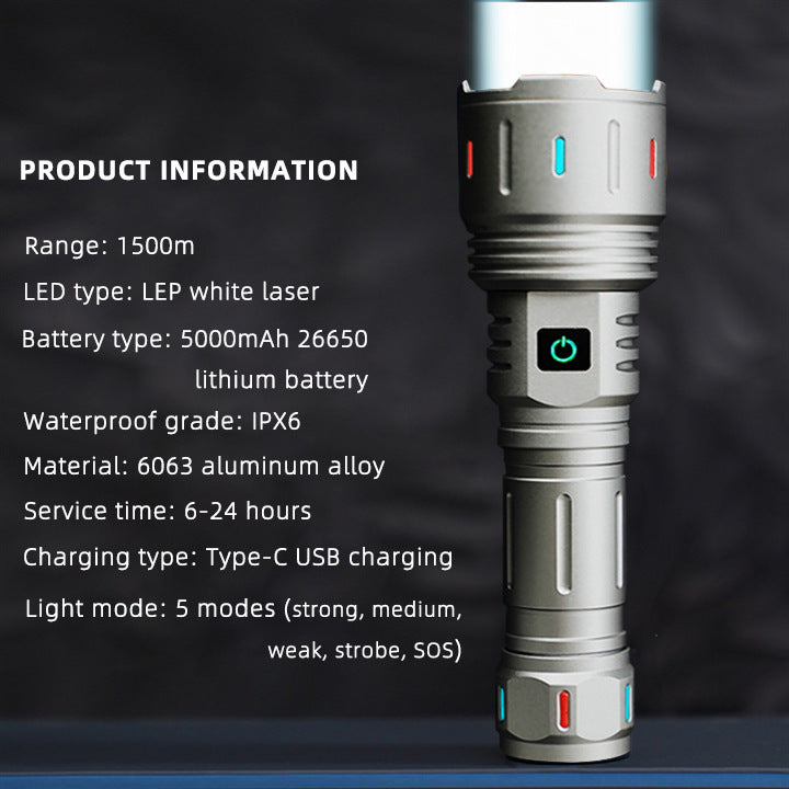 ''Shadowlasers "JF023 Zoom White Laser Flashlight 30W Range 1,000 Meters