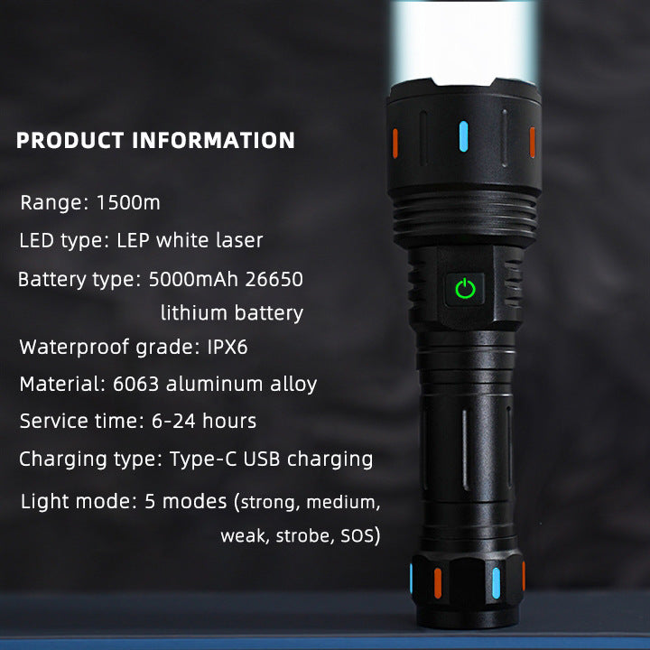 ''Shadowlasers "JF023 Zoom White Laser Flashlight 30W Range 1,000 Meters