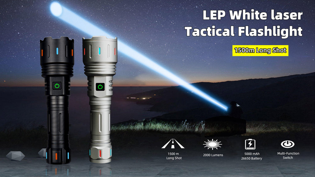''Shadowlasers "JF023 Zoom White Laser Flashlight 30W Range 1,000 Meters