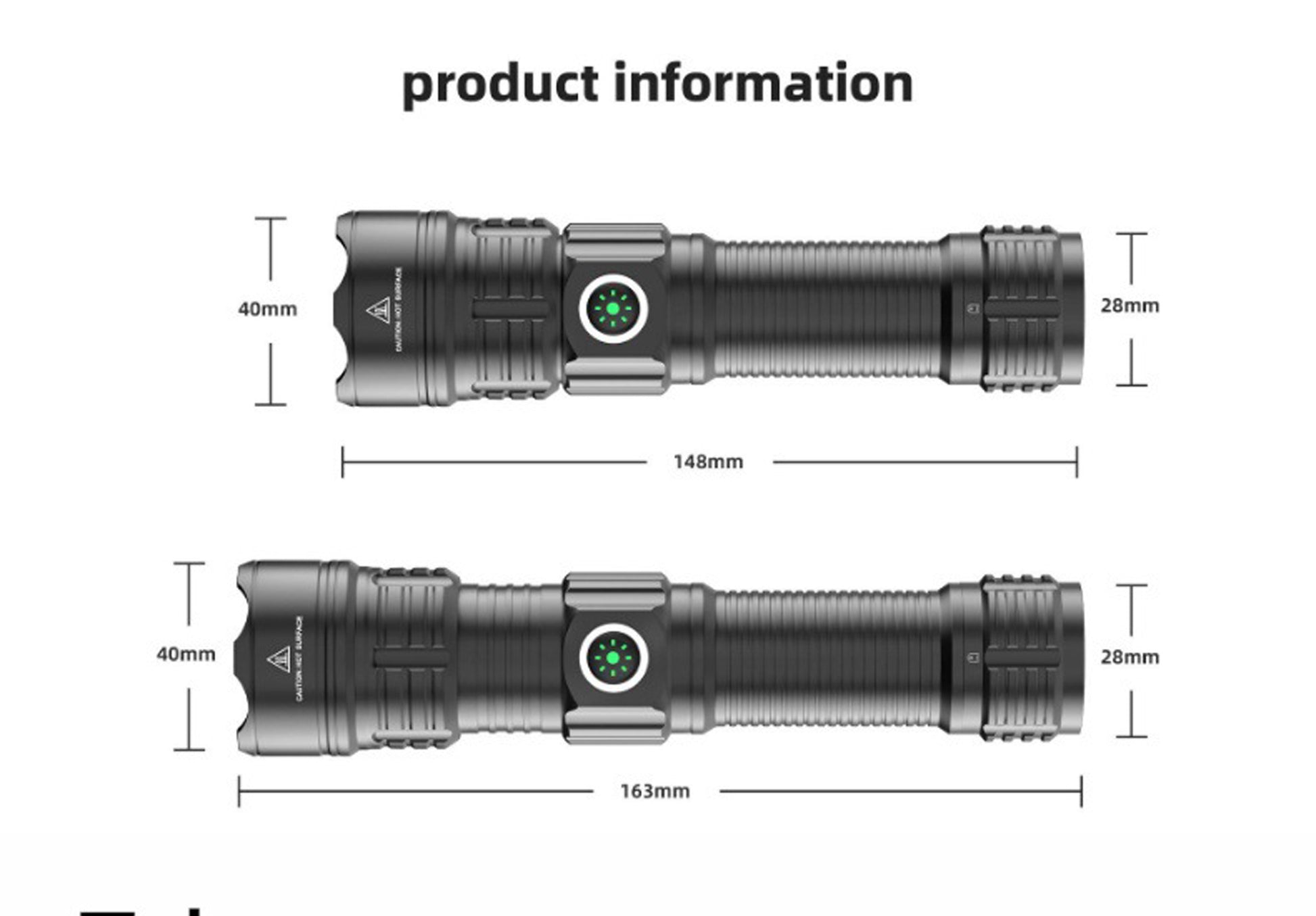 ''Shadowlasers "JF030 Zoom White Laser Tactical Flashlight Pressure Switch Rail Bracket