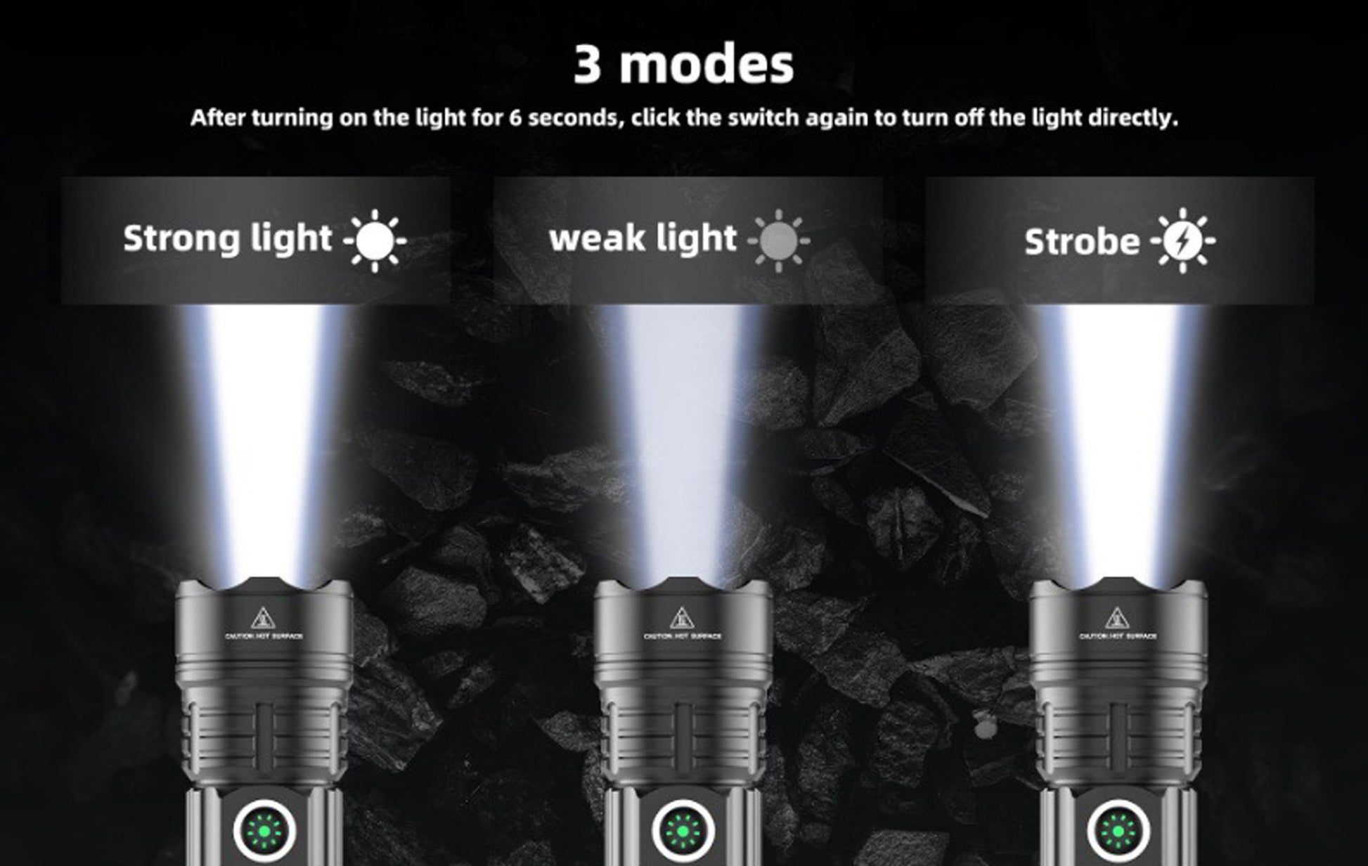 ''Shadowlasers "JF030 Zoom White Laser Tactical Flashlight Pressure Switch Rail Bracket