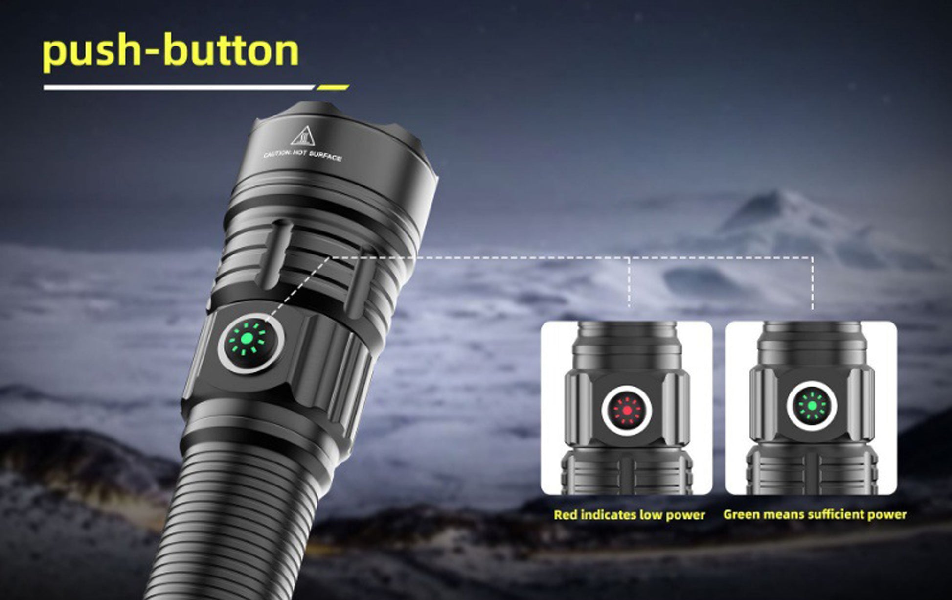 ''Shadowlasers "JF030 Zoom White Laser Tactical Flashlight Pressure Switch Rail Bracket