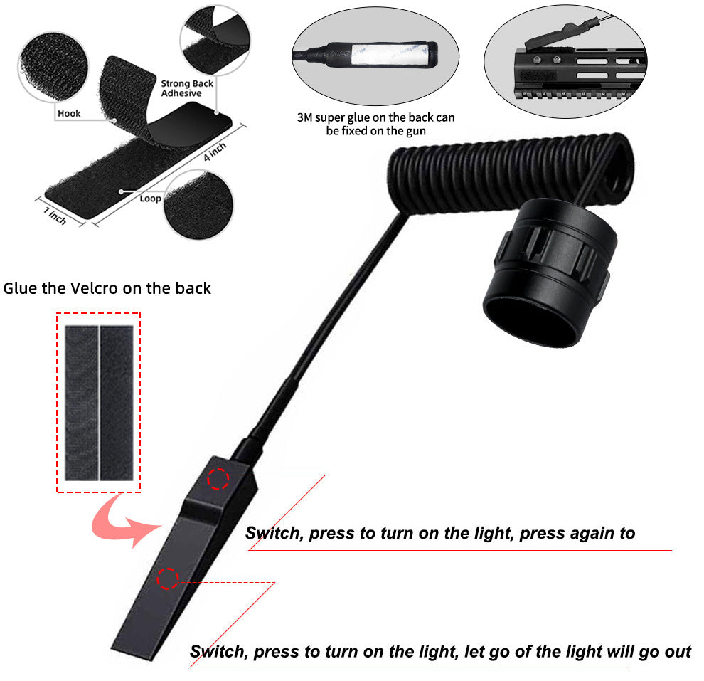''Shadowlasers "JF1102 5 Colors Tactical Flashlight 10W Range