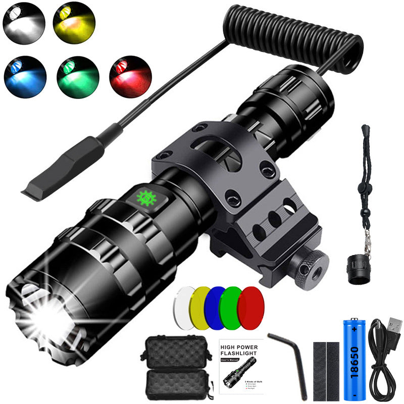 ''Shadowlasers "JF1102 5 Colors Tactical Flashlight 10W Range