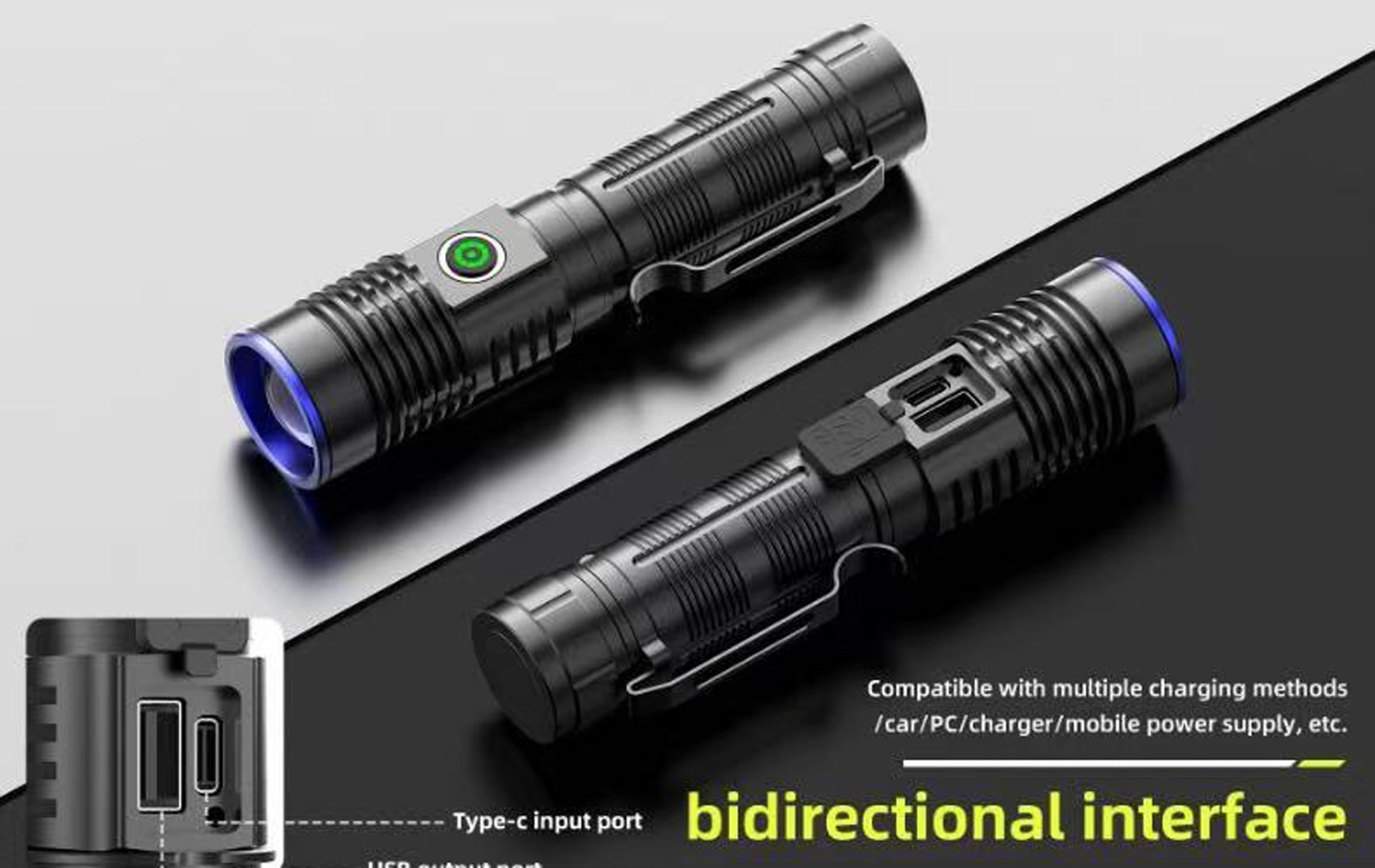 ''Shadowlasers "JF1127 White Laser Flashlight 30W Range
