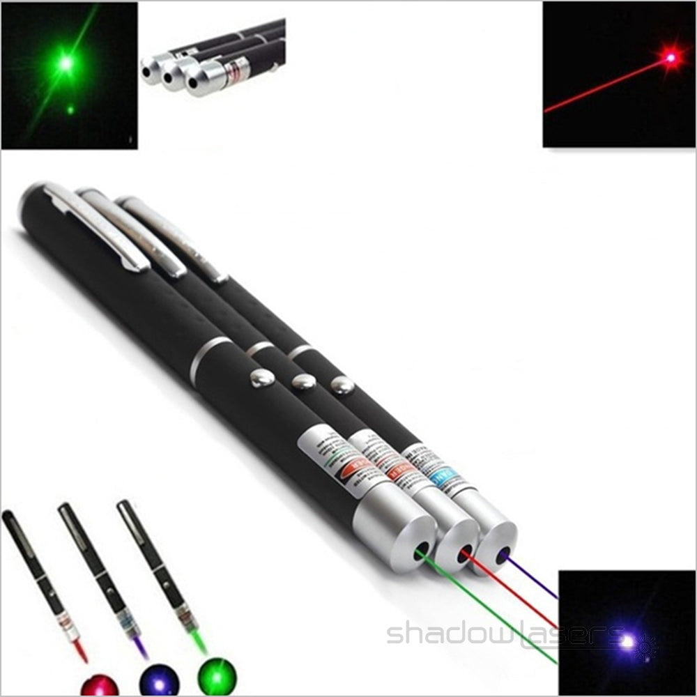 ''Shadowlasers "P1 Wholesale Green/Red/Purple Laser Pointer 5mw