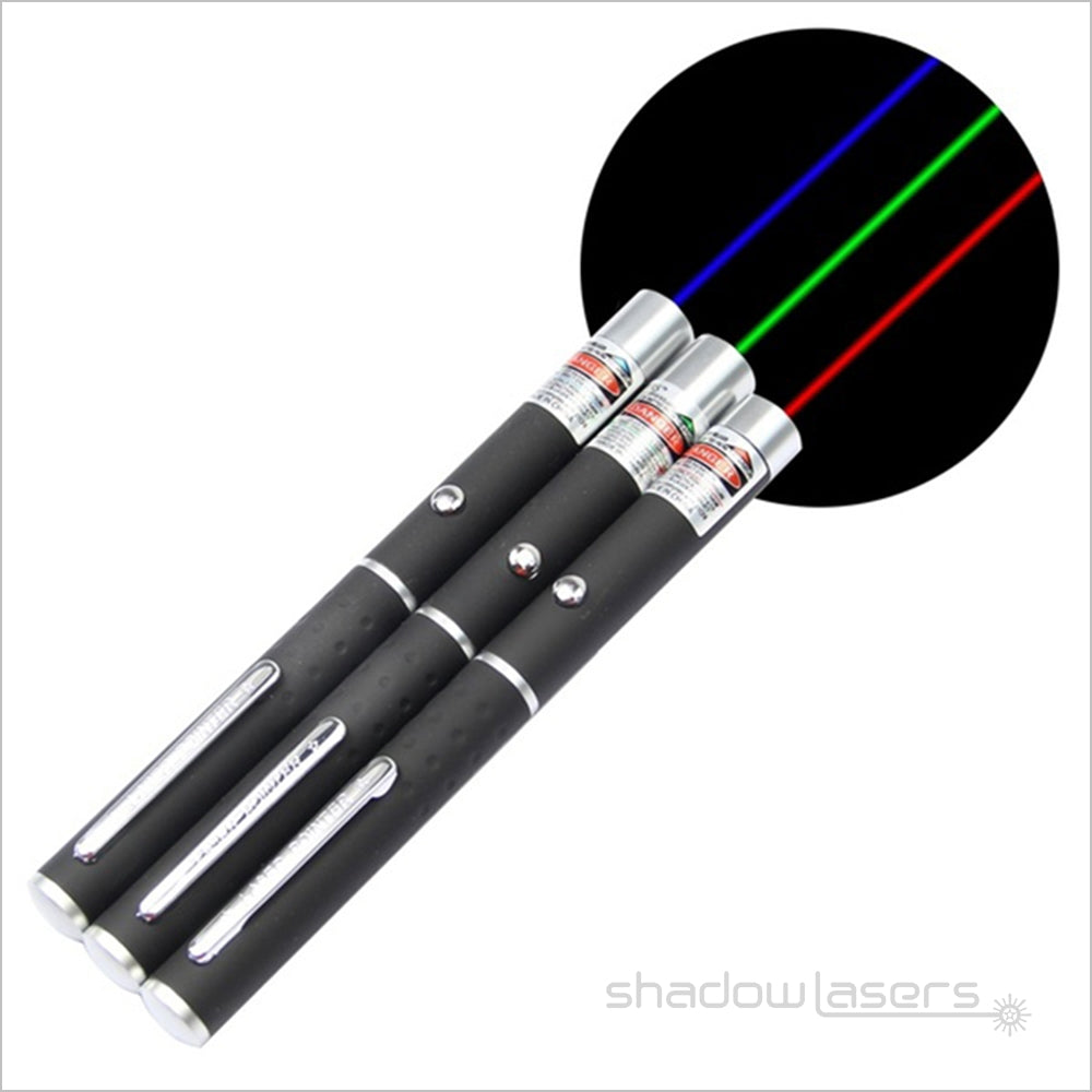 ''Shadowlasers "P1 Wholesale Green/Red/Purple Laser Pointer 5mw
