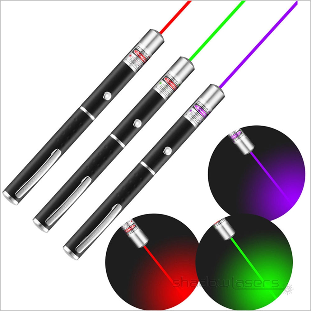 ''Shadowlasers "P1 Wholesale Green/Red/Purple Laser Pointer 5mw