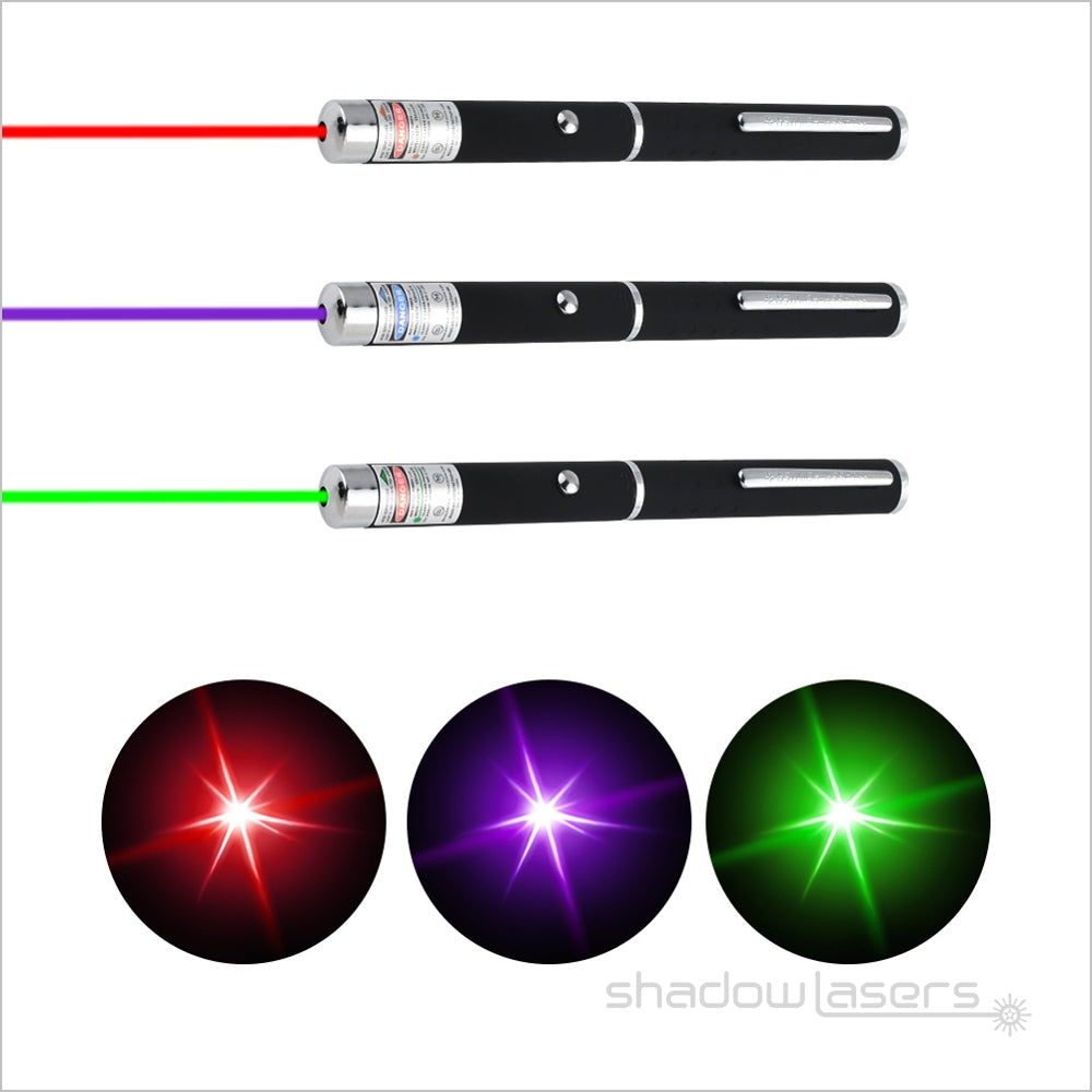 ''Shadowlasers "P1 Wholesale Green/Red/Purple Laser Pointer 5mw