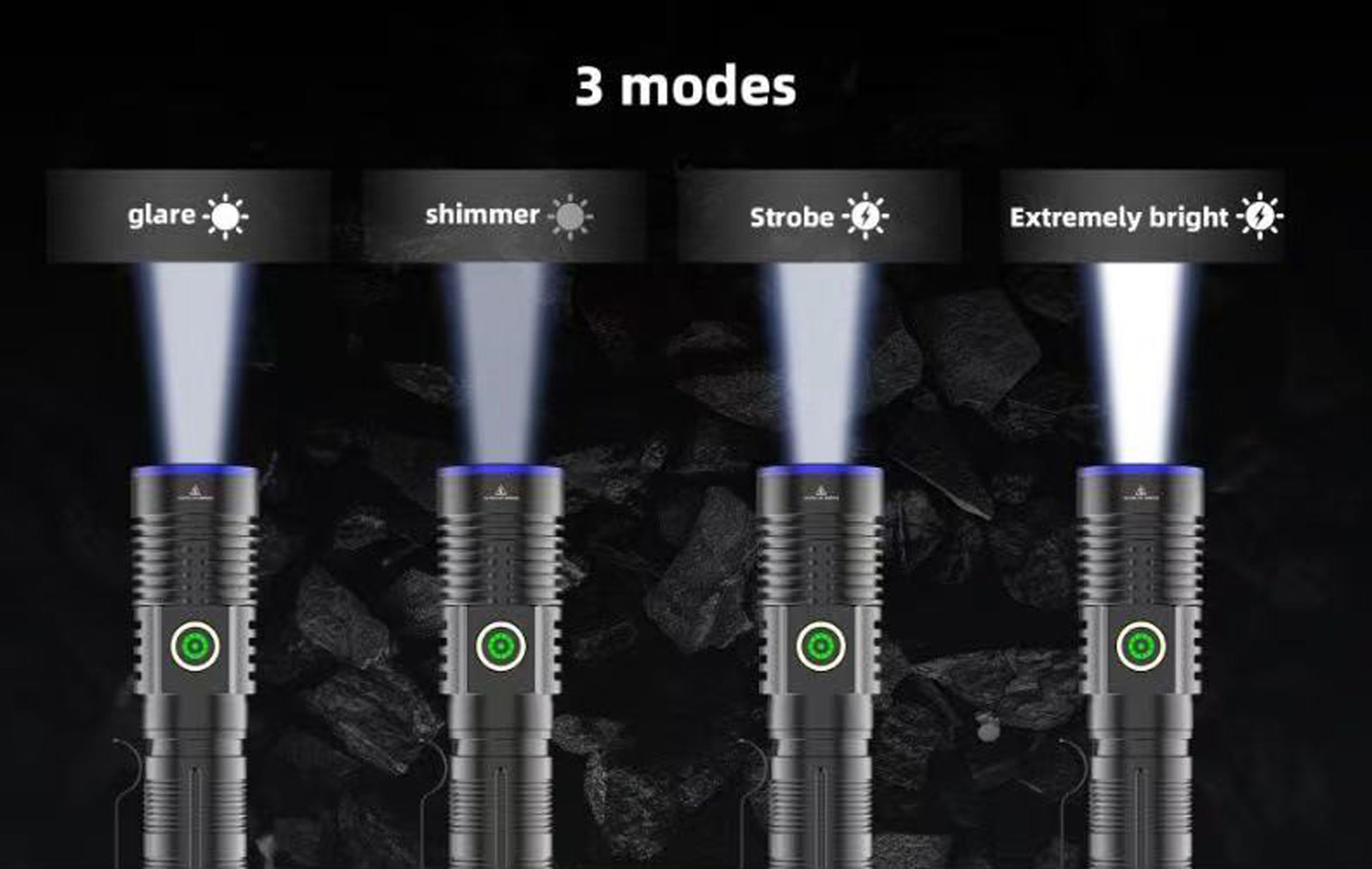 ''Shadowlasers "JF1127 White Laser Flashlight 30W Range