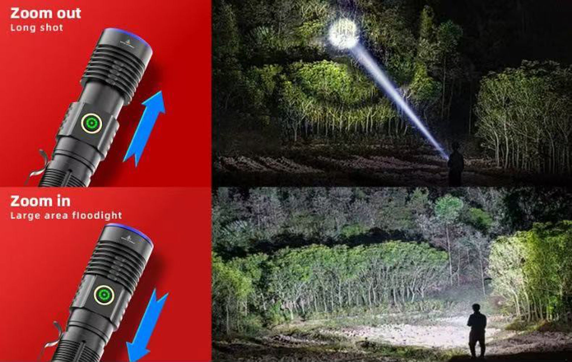 ''Shadowlasers "JF1127 White Laser Flashlight 30W Range