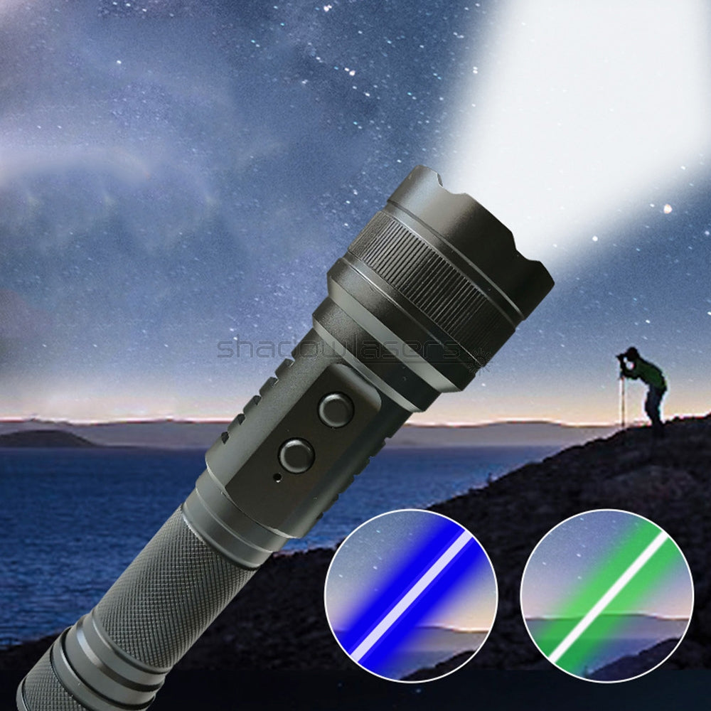 ''Shadowlasers "H4 Blue/Green Laser Pointer Flashlight