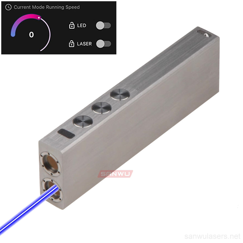 Sanwu Lasers Omen 445nm Blue Laser Pointer 1000mW & APP Bluetooth Function