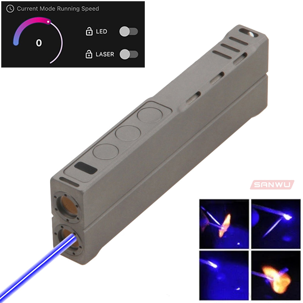 Sanwu Lasers Omen 445nm Blue Laser Pointer 1000mW & APP Bluetooth Function