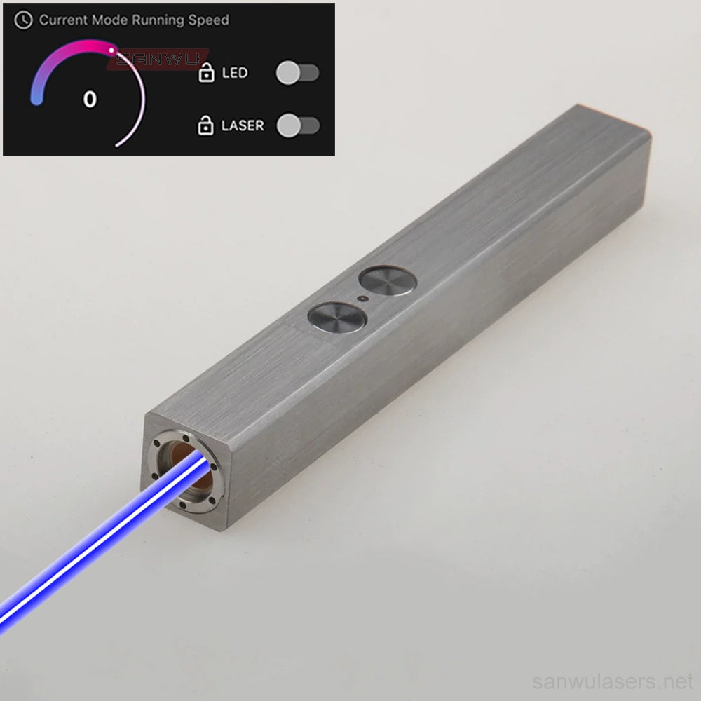 Sanwu Lasers Mini Pocket Pro 445nm Blue Laser Pointer 500mW & APP Bluetooth Function