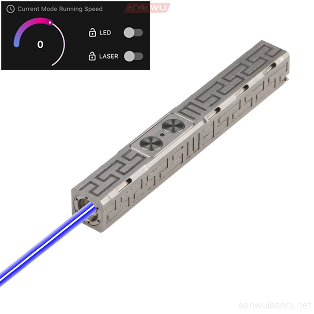 Sanwu Lasers Mini Pocket Pro 445nm Blue Laser Pointer 500mW & APP Bluetooth Function