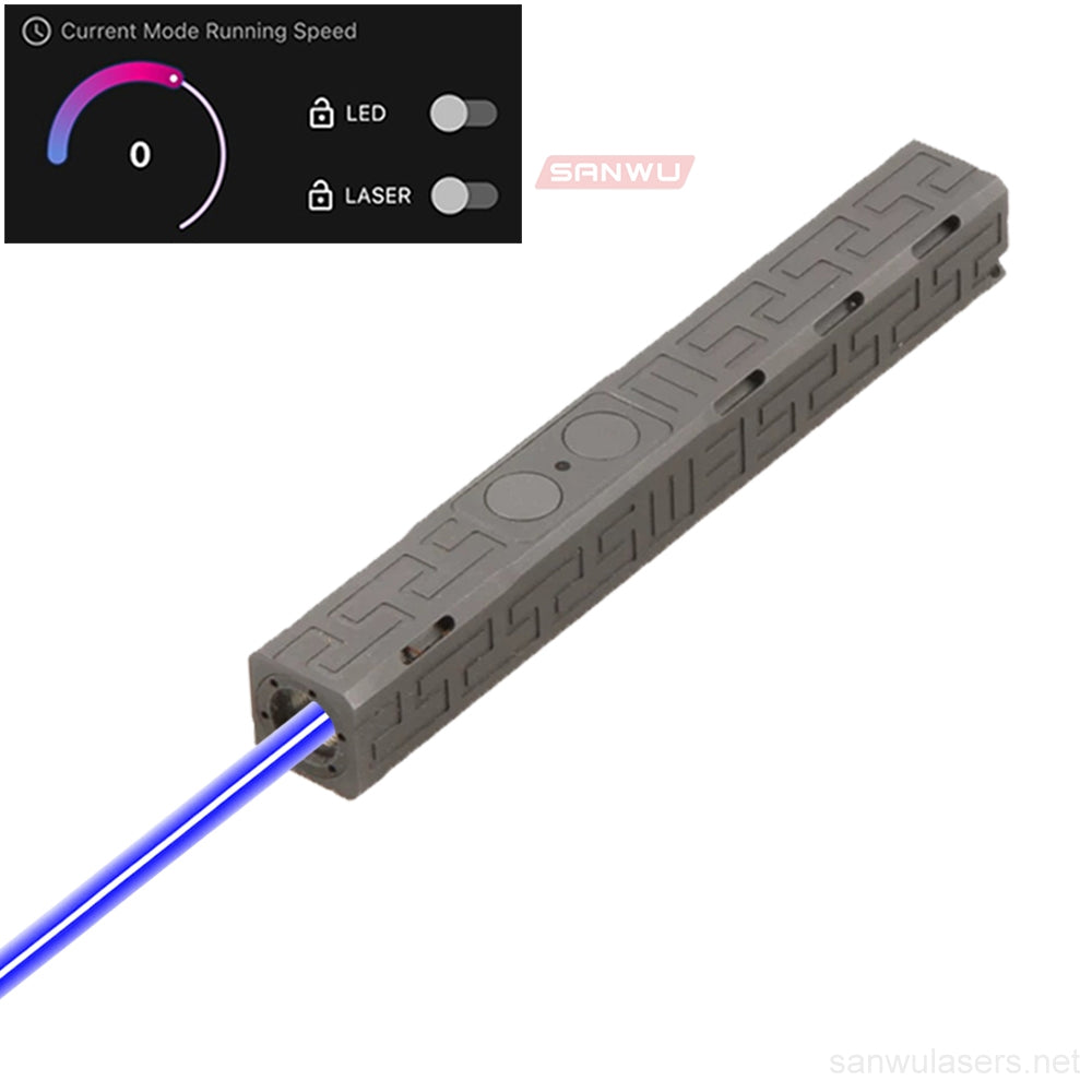 Sanwu Lasers Mini Pocket Pro 445nm Blue Laser Pointer 500mW & APP Bluetooth Function
