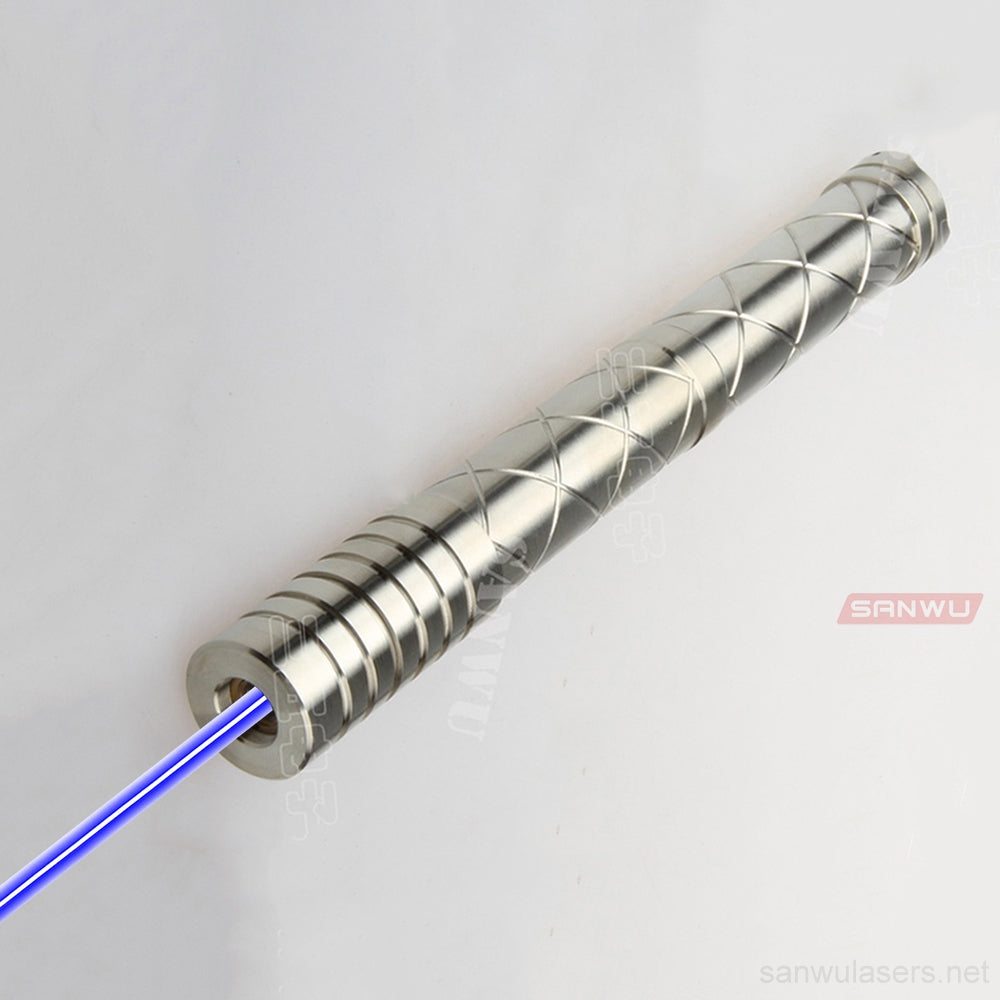Sanwu Lasers Silver Series 445nm 1.5W, 3W, 5W, 7W BURNING Blue Laser Pointer