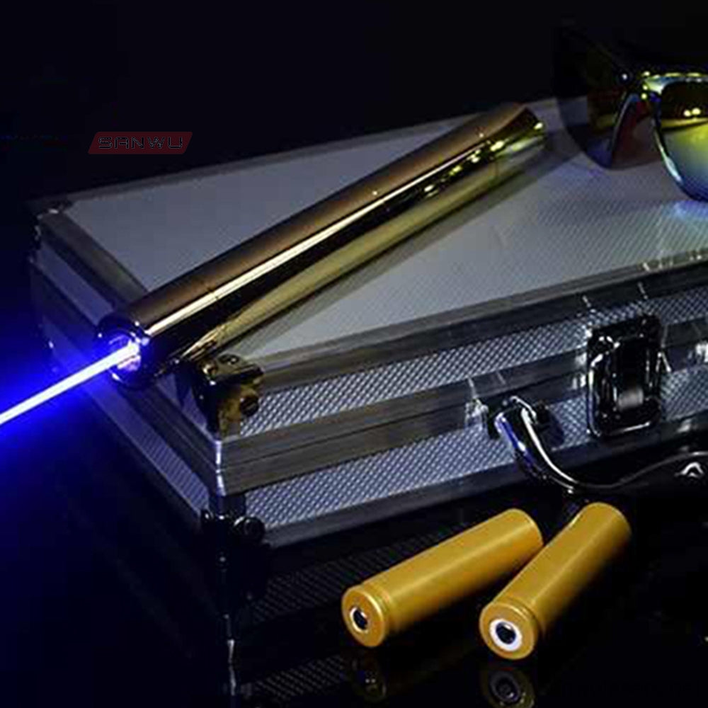Sanwu Lasers Silver Series 445nm 1.5W, 3W, 5W, 7W BURNING Blue Laser Pointer