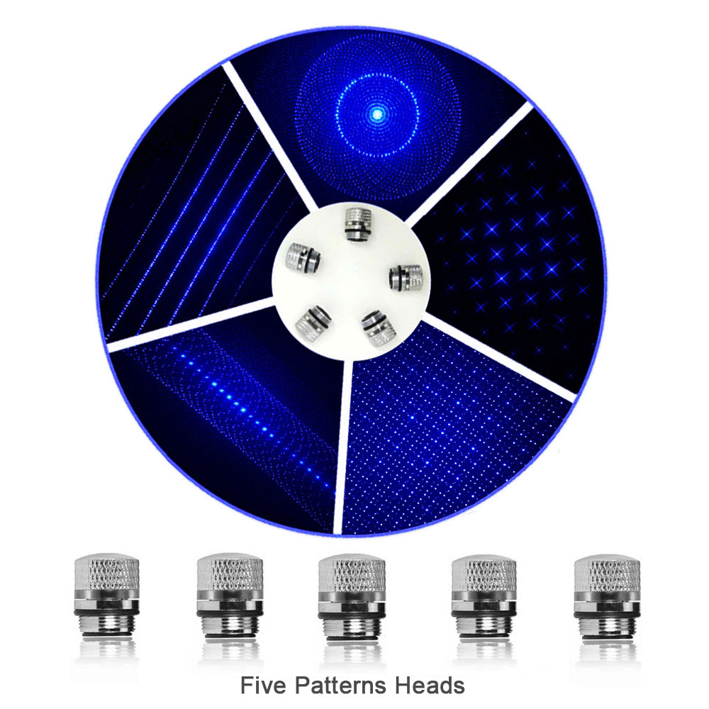 Sanwu Lasers Five Metal Star Caps For Laser Pointer Effects
