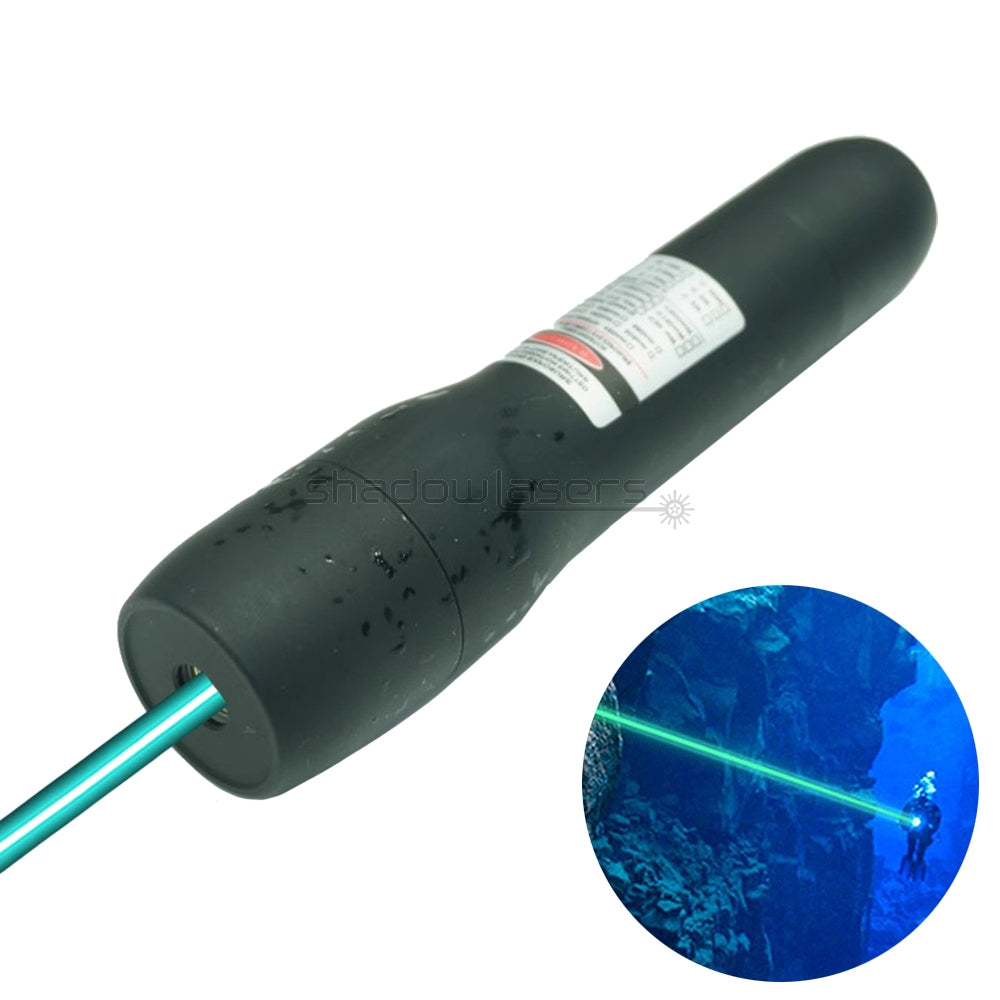 ''Shadowlasers "D6 Green/Blue/Red/Purple/Cyan Laser Pointer Waterproof