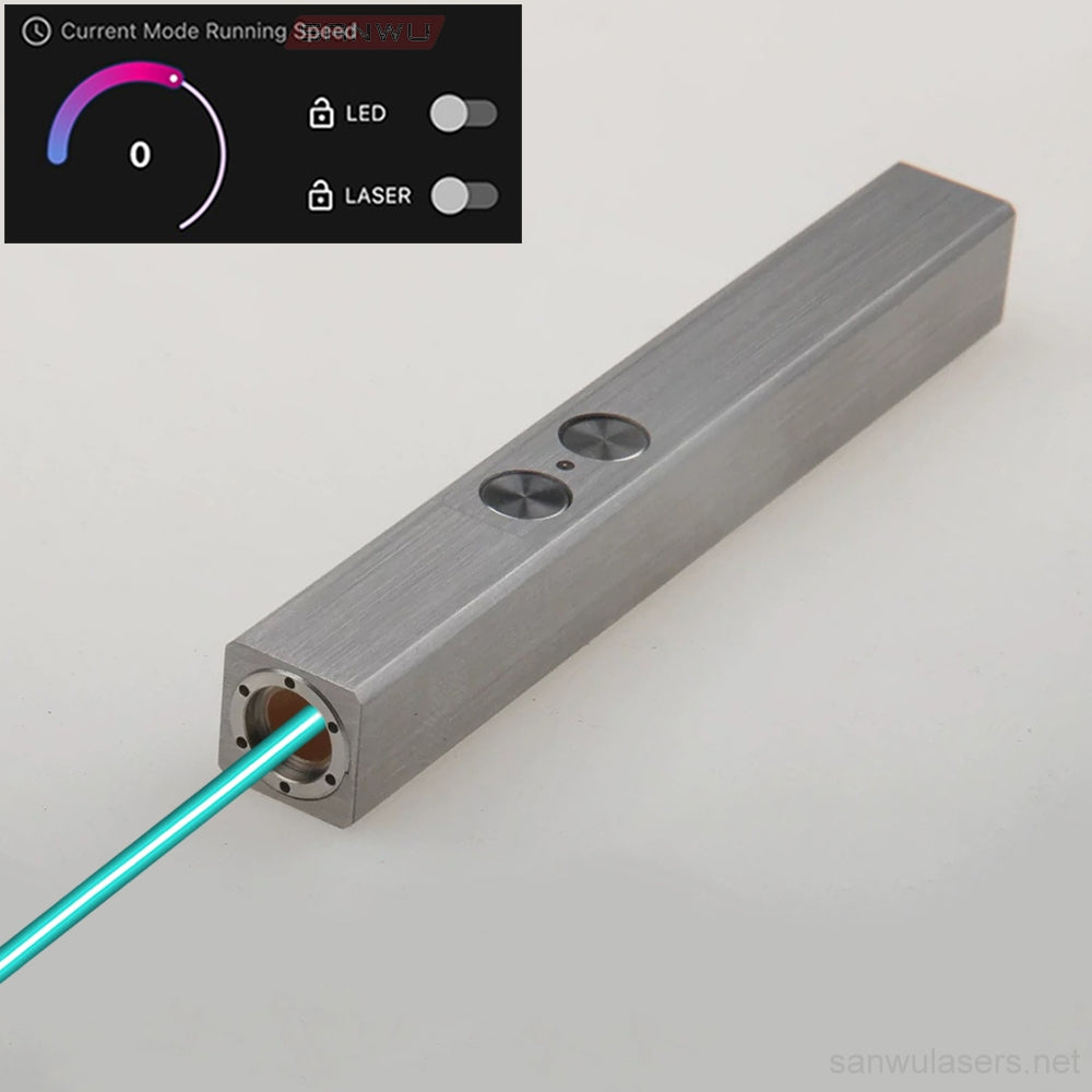 Sanwu Lasers Mini Pocket Pro 488nm Cyan Laser Pointer 200mW & APP Bluetooth Function