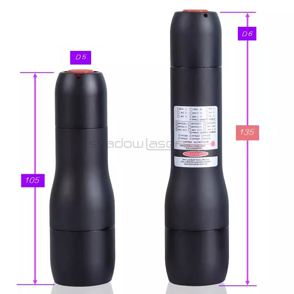 ''Shadowlasers "D5 Green/Blue/Red/Purple/Cyan Laser Pointer Waterproof