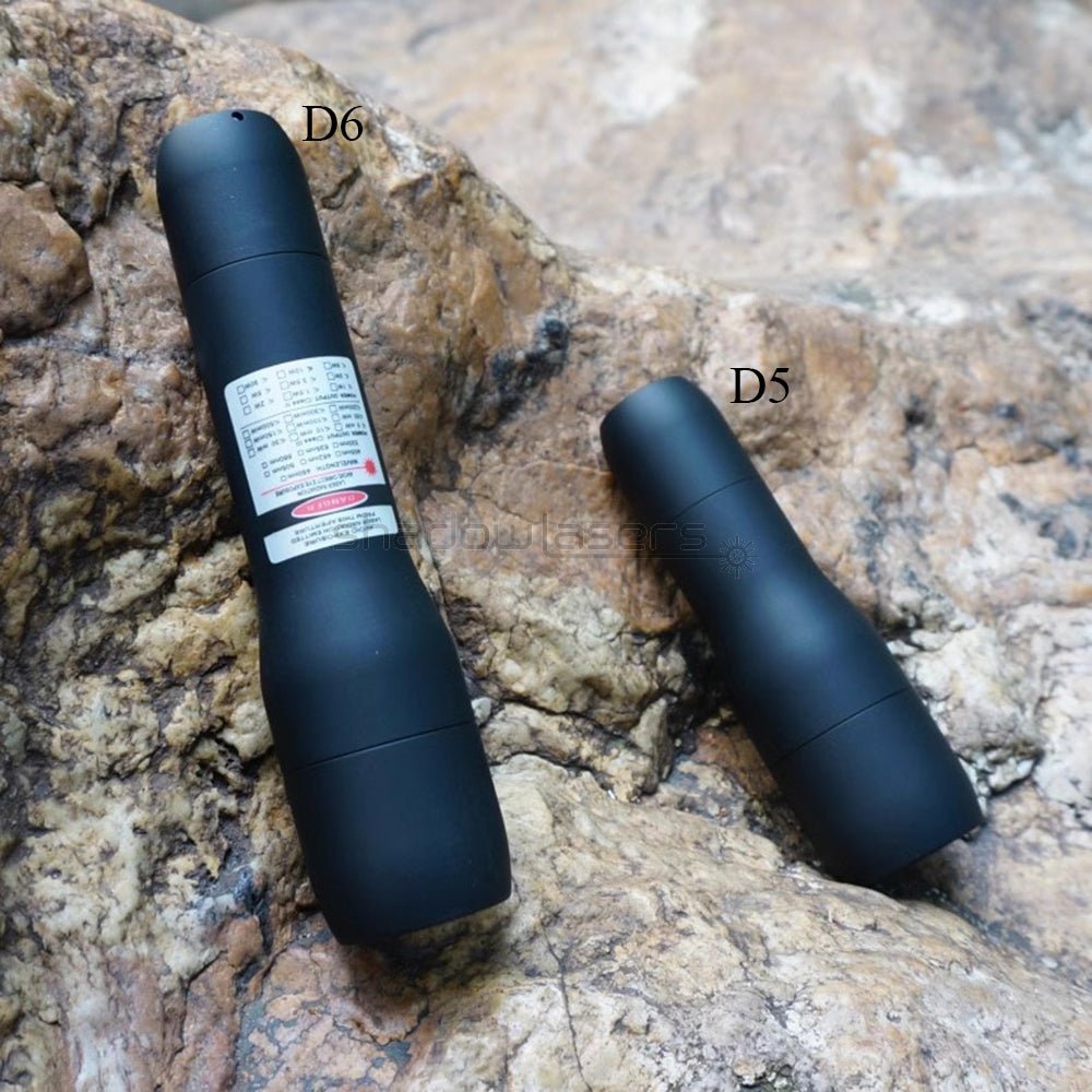 ''Shadowlasers "D6 Green/Blue/Red/Purple/Cyan Laser Pointer Waterproof
