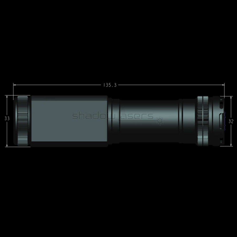 ''Shadowlasers "D7 Green/Blue/Red/Purple Laser Pointer Waterproof