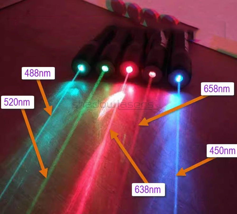 ''Shadowlasers "D8 Green/Blue/Red/Purple Laser Pointer Waterproof