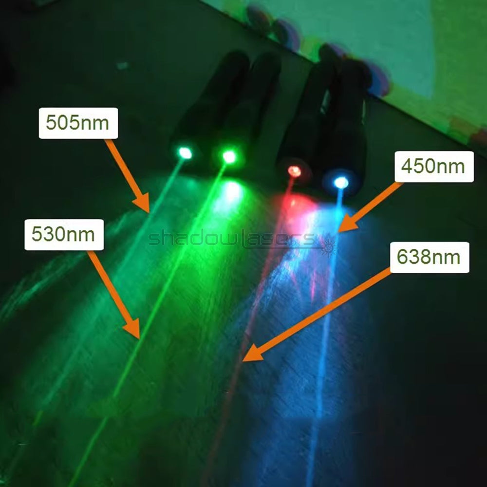 ''Shadowlasers "D8 Green/Blue/Red/Purple Laser Pointer Waterproof