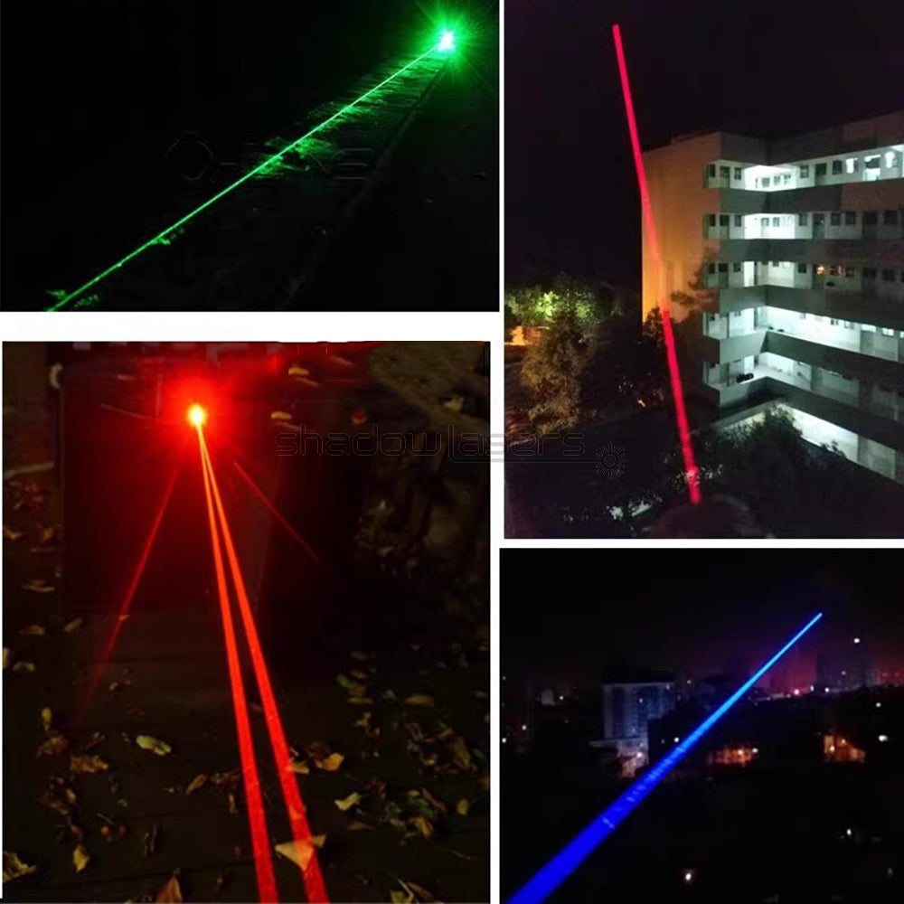 ''Shadowlasers "D8 Green/Blue/Red/Purple Laser Pointer Waterproof