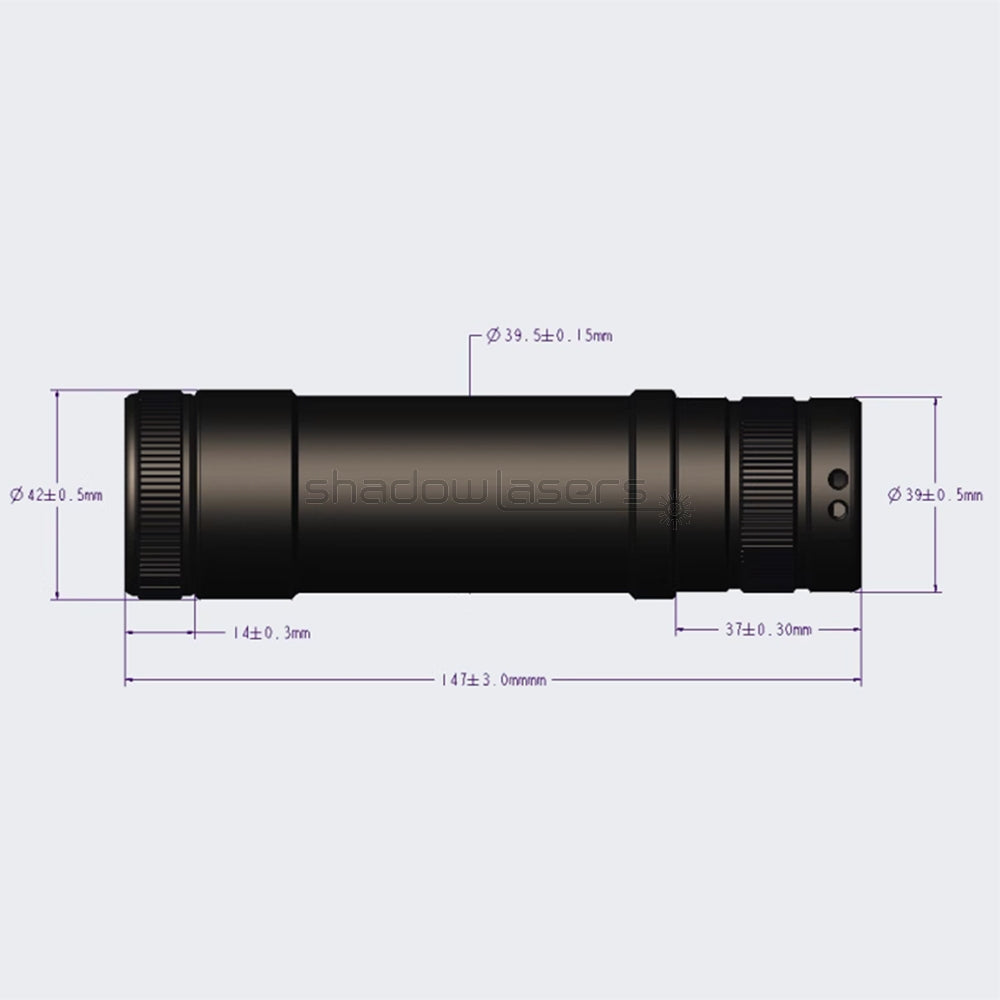 ''Shadowlasers "D9 Green/Blue/Red/Purple Laser Pointer Waterproof