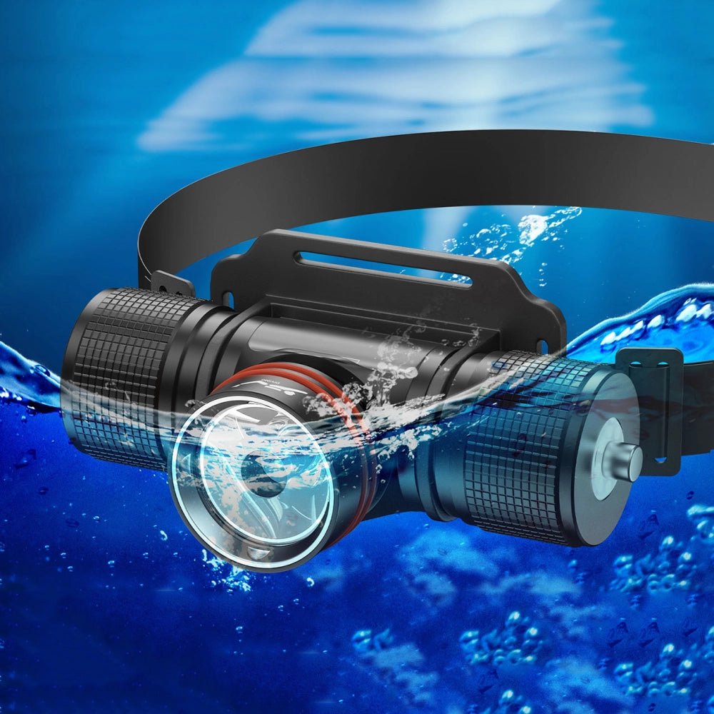 ''Shadowlasers "DV08 30W White Laser Diving Headlight 4 Light Modes