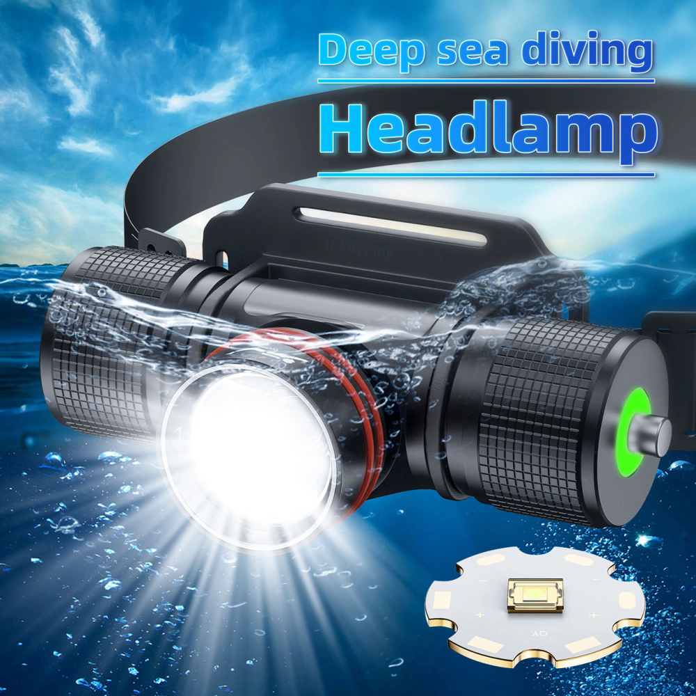 ''Shadowlasers "DV08 30W White Laser Diving Headlight 4 Light Modes