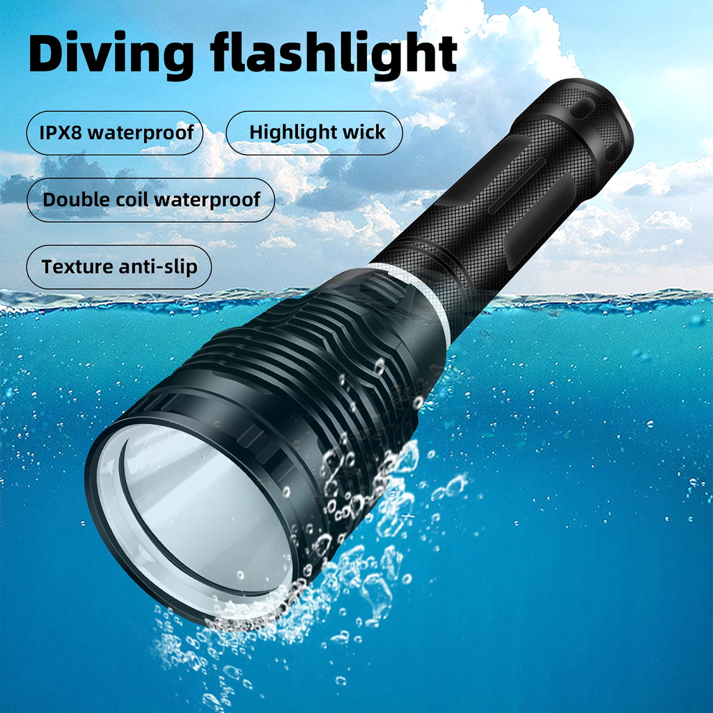''Shadowlasers "DV20 70W White, Yellow Light Diving Flashlight 3x P70.2 LED