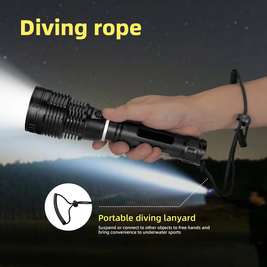 ''Shadowlasers "DV18 30W White, Yellow Light Diving Flashlight P70.2 LED