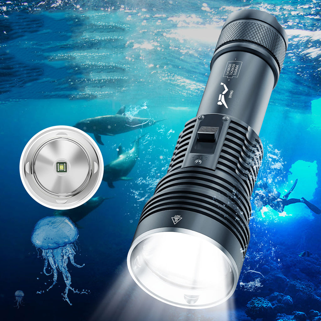''Shadowlasers "DV66 40W White Laser Diving Flashlight BT90 LED 4 Light Modes