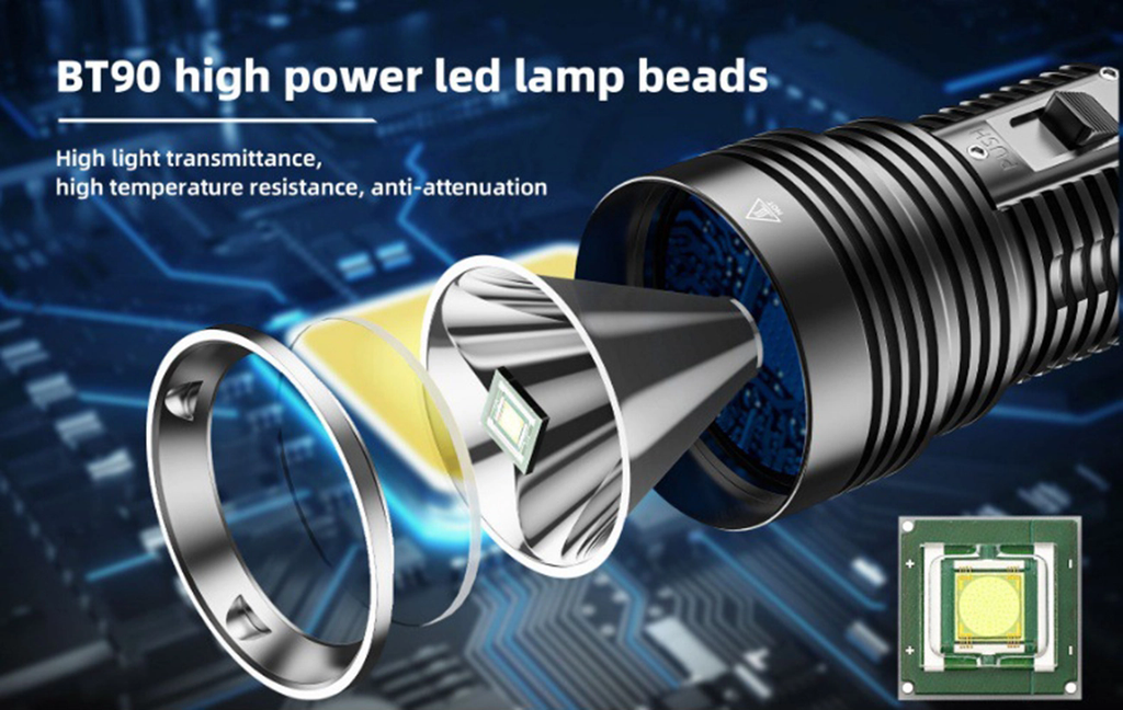 ''Shadowlasers "DV66 40W White Laser Diving Flashlight BT90 LED 4 Light Modes