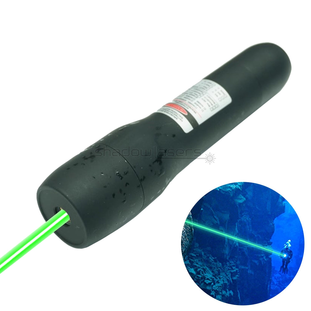 ''Shadowlasers "D6 Green/Blue/Red/Purple/Cyan Laser Pointer Waterproof