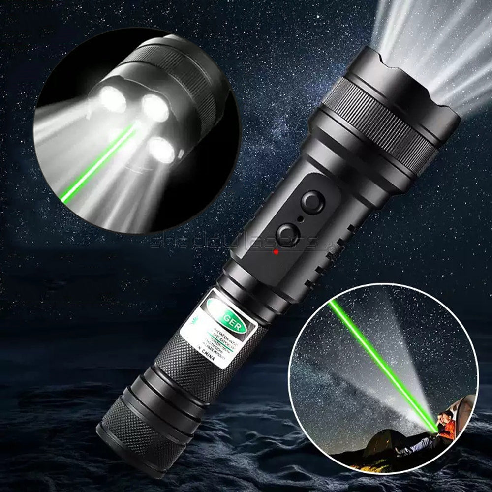 ''Shadowlasers "H4 Blue/Green Laser Pointer Flashlight