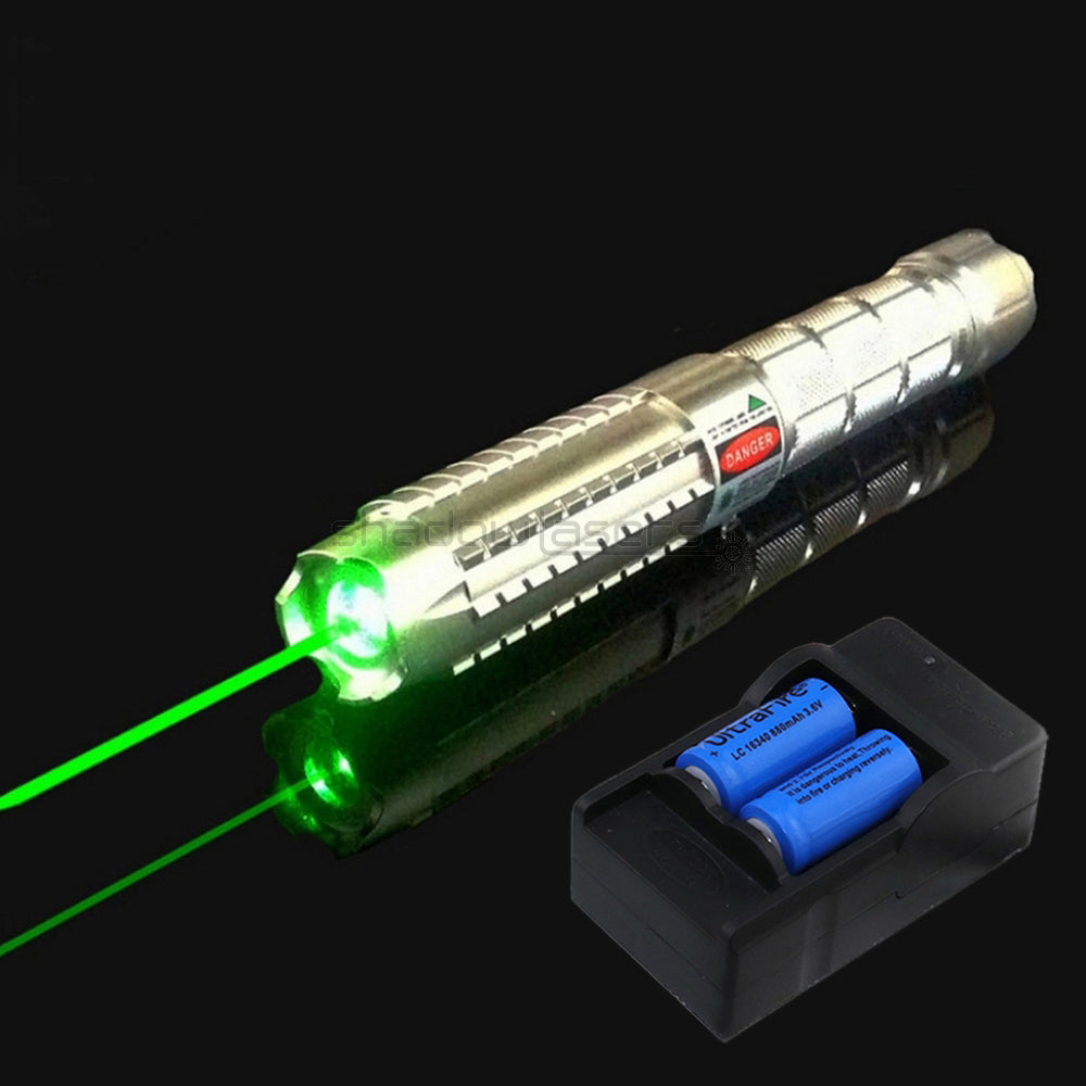 ''Shadowlasers "Q9 450nm/520nm Blue/Green Laser Pointer Burning