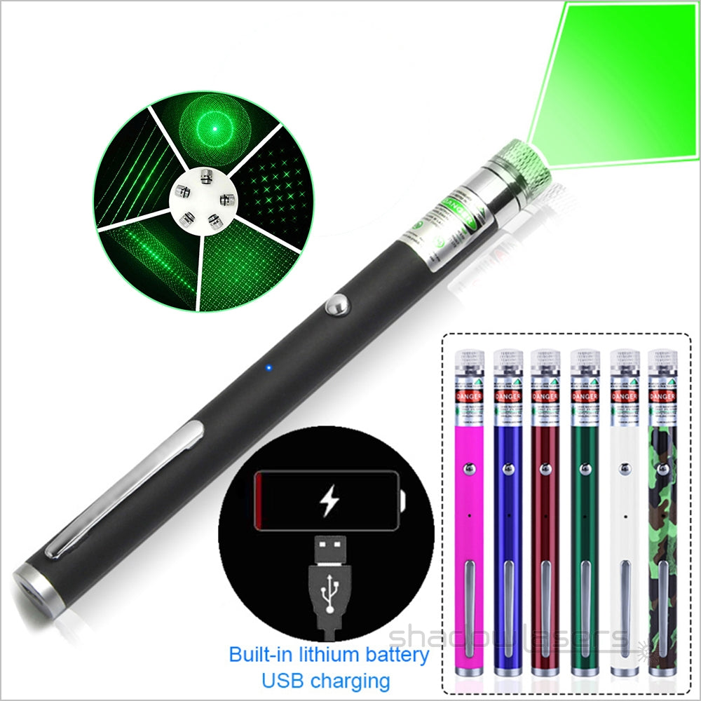 ''Shadowlasers "U9 USB Green/Red Laser Pointer 100MW