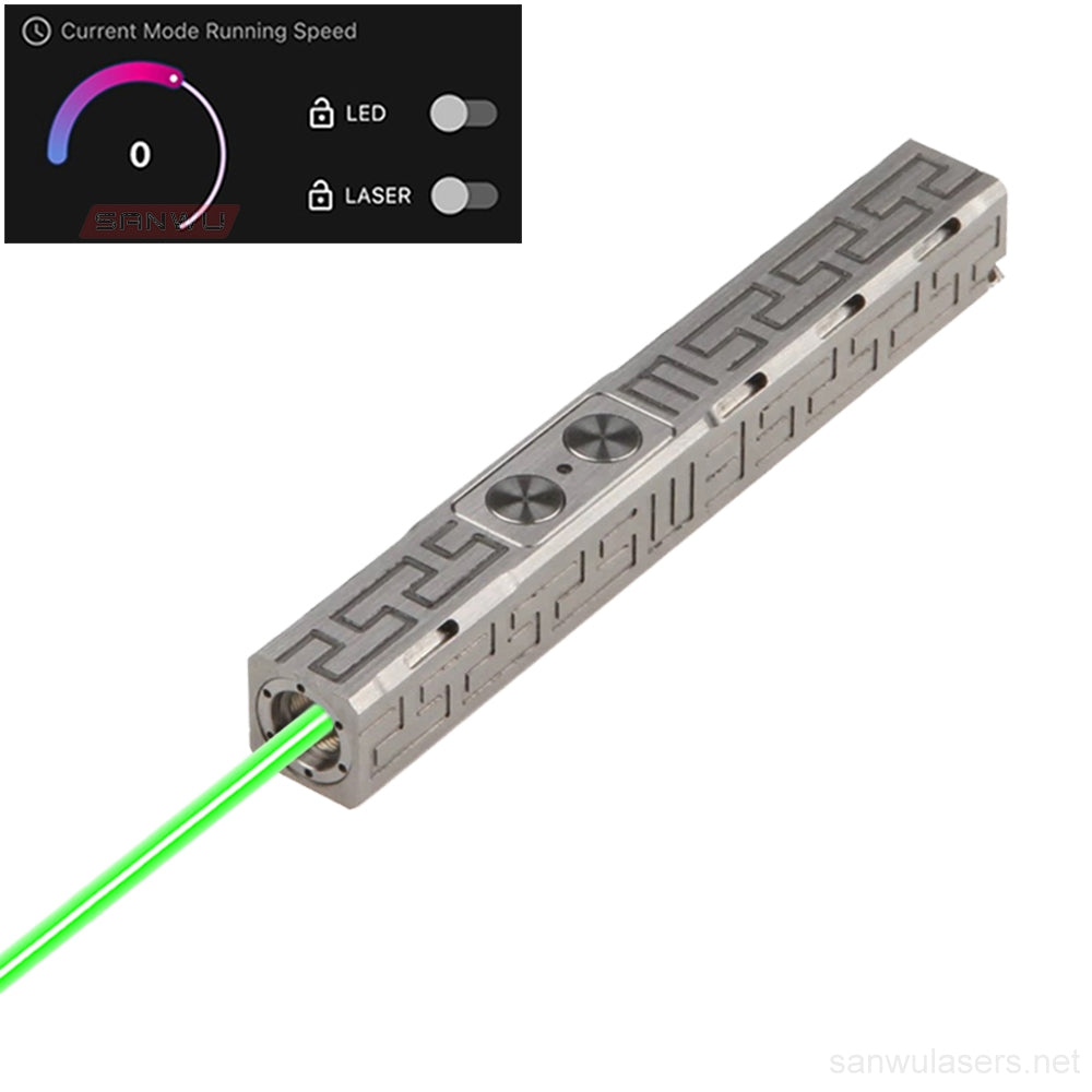 Sanwu Lasers Mini Pocket Pro 520nm Green Laser Pointer 500mW & APP Bluetooth Function