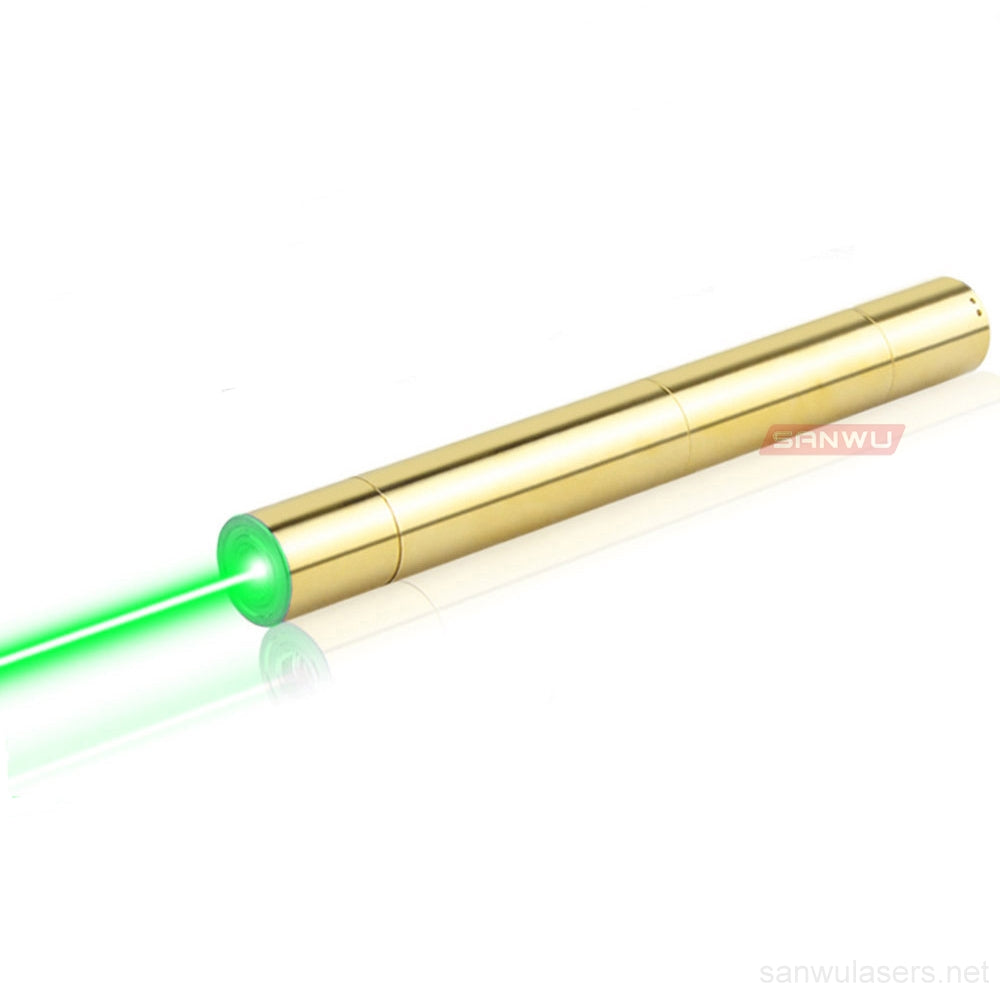 Sanwu Lasers Silver Series 525nm 1.2W, 2W BURNING Green Laser Pointer