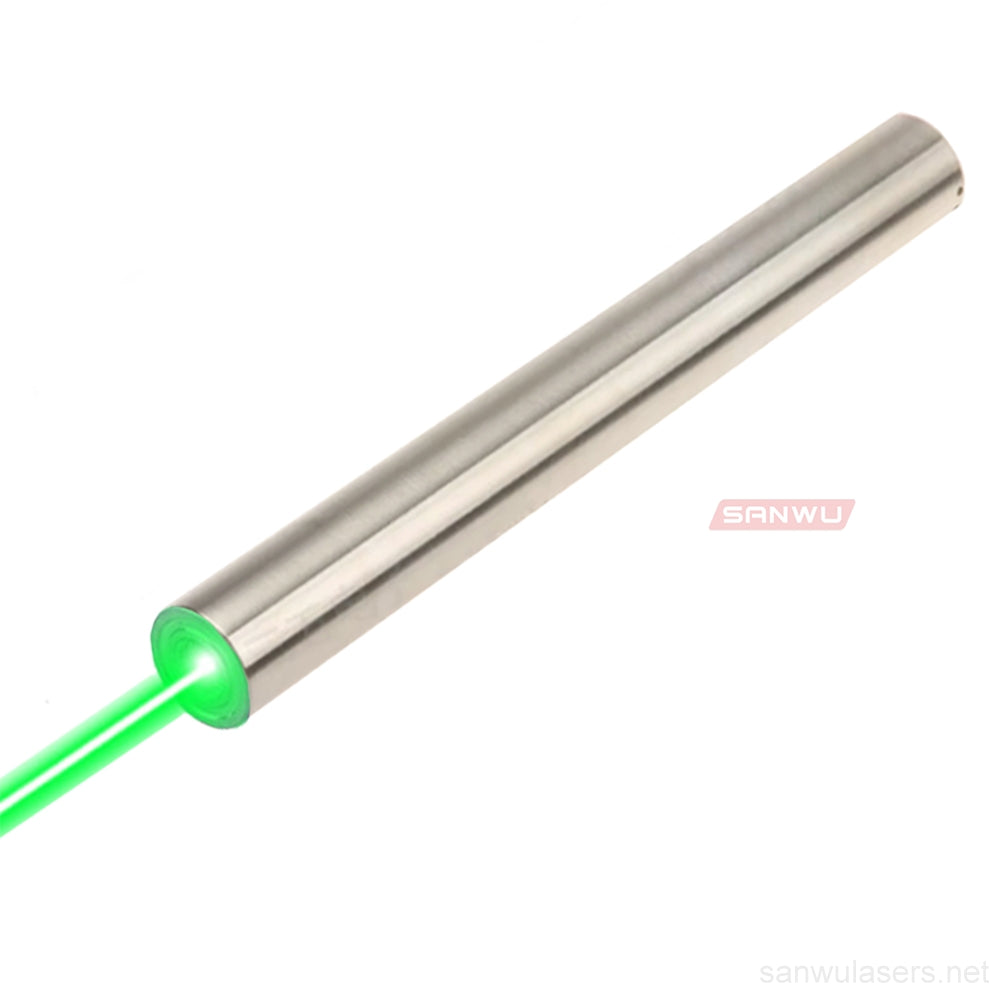 Sanwu Lasers Silver Series 525nm 1.2W, 2W BURNING Green Laser Pointer